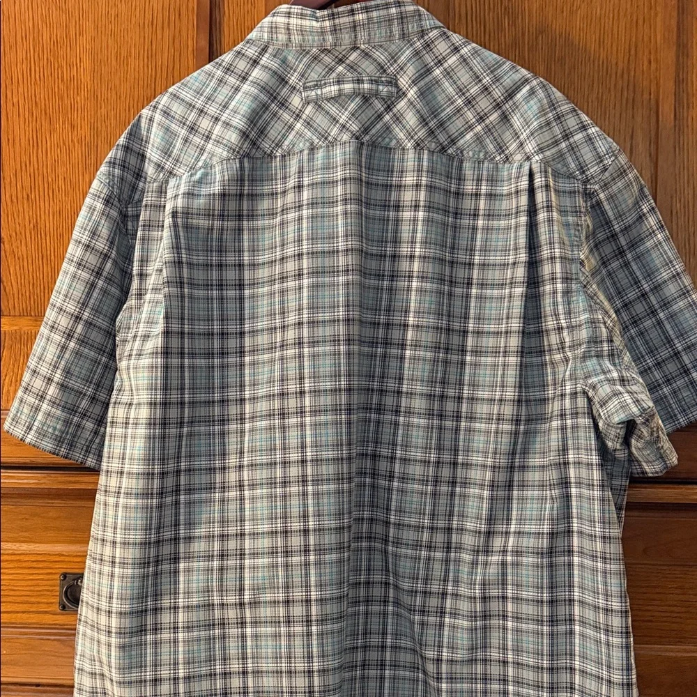 Duluth Trading Co Breezeshooter Standard Fit Plaid Button Down Shirt Performance - Picture 6 of 7